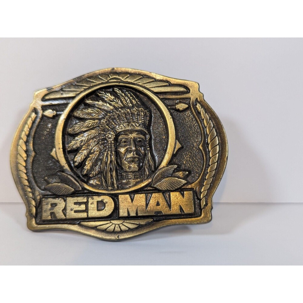 Red Man Tobacco Limited Edition Promotional Belt Buckle 1988